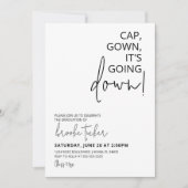 Cap Gown卒業式パーティーに行く 招待状 (正面)
