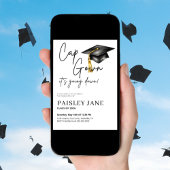 Cap Gown Its Going Down Graduation Party 招待状