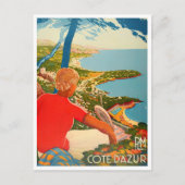 Cap Martin Roquebruneフランスヴィンテージ旅行 ポストカード (正面)