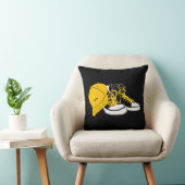 "Cap & Sneakers" black クッション (椅子)