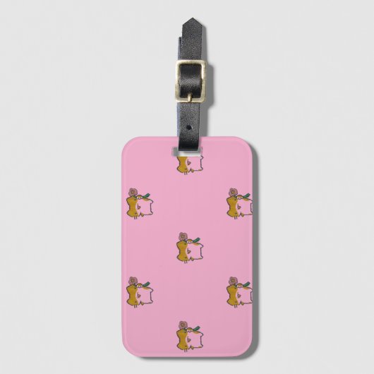 Capa Carteira para iPhone 6 Gatinhos  ラゲッジタグ (正面縦)