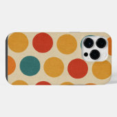 Capa celular bolinhas coloridas sobre  design  iPhoneケース (裏面横)