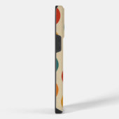 Capa celular bolinhas coloridas sobre  design  iPhoneケース (右側面)