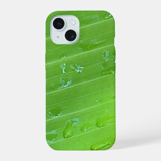 Capa celular foto bananeira gota de chuva e céu iPhone 15ケース (裏面)