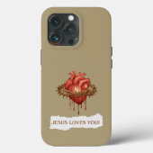 Capa com frase motivational "Jesus Ama Você" Case-Mate iPhoneケース (裏面)