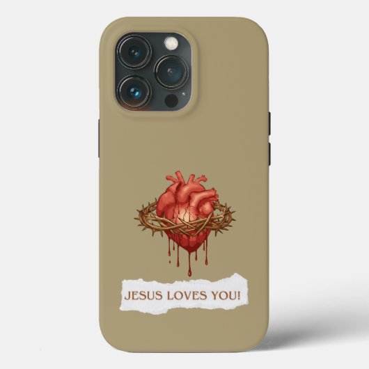 Capa com frase motivational "Jesus Ama Você" Case-Mate iPhoneケース (裏面)