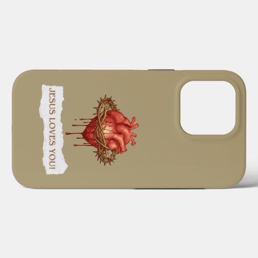 Capa com frase motivational "Jesus Ama Você" Case-Mate iPhoneケース (裏面 (横))