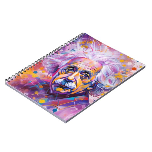 capa de caderno Einstein neon ノートブック (左側)