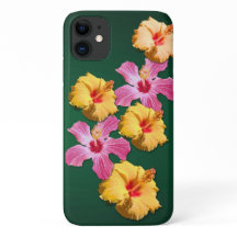 Capa de celular flores de Hibisco