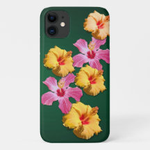 Capa de celular flores de Hibisco