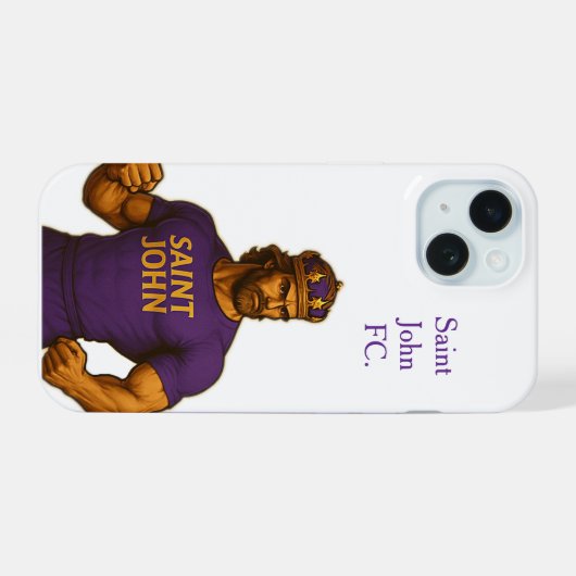 Capa De Iphone 15 Saint John FC. 15ケース (裏面横)
