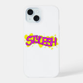 Capa iPhone Branca Stylesh Personalizada 15ケース (裏面)