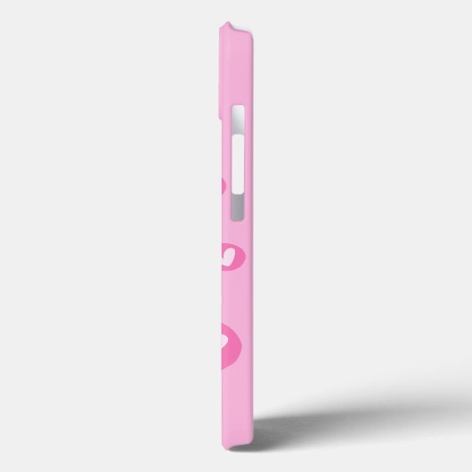 Capa IPhone Padrão de Corações Rosa Case-Mate iPhoneケース (裏面 / 左)