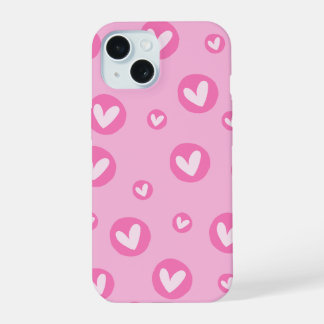 Capa IPhone Padrões de Coração 15ケース
