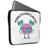 Capa Laptop 15 polegadas Exercite Suas Curvas ラップトップスリーブ (正面右)