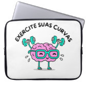 Capa Laptop 15 polegadas Exercite Suas Curvas ラップトップスリーブ (正面)