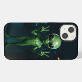 CAPA PARA CELULAR Extraterrestre futurista iPhoneケース (裏面横)