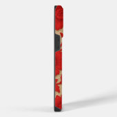 capa para celular Floral Vermelho em design iPhoneケース (右側面)