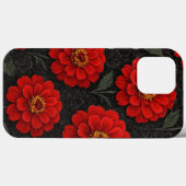 capa para celular Flores de Zínnia em artes Case-Mate iPhoneケース (裏面 (横))