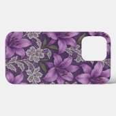 Capa para celular lírios e renda design Case-Mate iPhoneケース (裏面 (横))