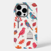 Capa para celular Pássaros e Flores DESING Case-Mate iPhoneケース (裏面)