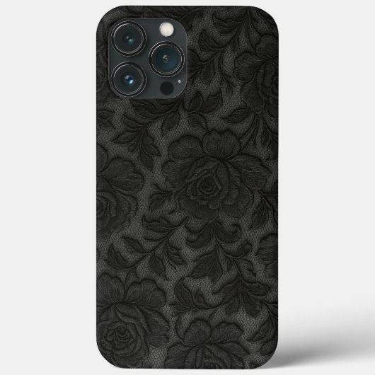 CAPA PARA CELULAR Renda floral em preto desing Case-Mate iPhoneケース (裏面)