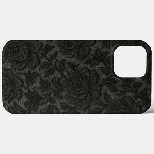 CAPA PARA CELULAR Renda floral em preto desing Case-Mate iPhoneケース (裏面 (横))