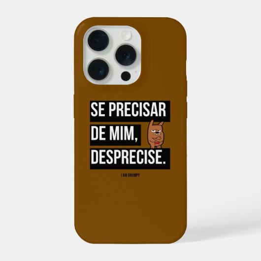 Capa para celular “Se precisar de mim, desprecise" iPhoneケース (裏面)