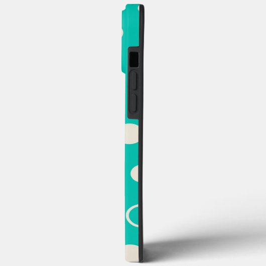 CAPA PARA DESIGN Padrão Gráfico em Turquesa Case-Mate iPhoneケース (裏面 / 左)