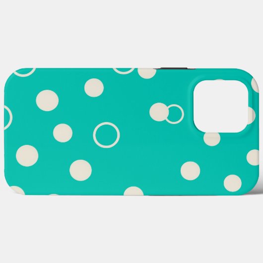 CAPA PARA DESIGN Padrão Gráfico em Turquesa Case-Mate iPhoneケース (裏面 (横))