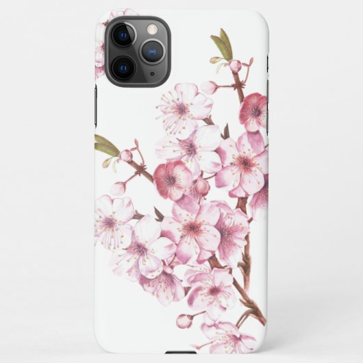Capa para iPhone Flor da Cerejeira iPhoneケース (裏面)