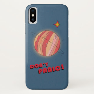 Capa para iPhone X, Don't Panic X ケース