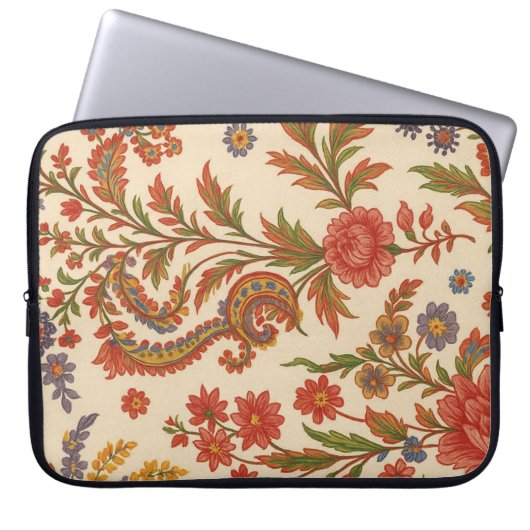 Capa para laptop Flores de Zínnia em artes ラップトップスリーブ (正面)