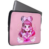 capa para laptop garota kpop cantora desenho ラップトップスリーブ (正面右)