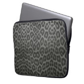 Capa para laptop Textura de Pele de Leopardo ラップトップスリーブ (正面左)