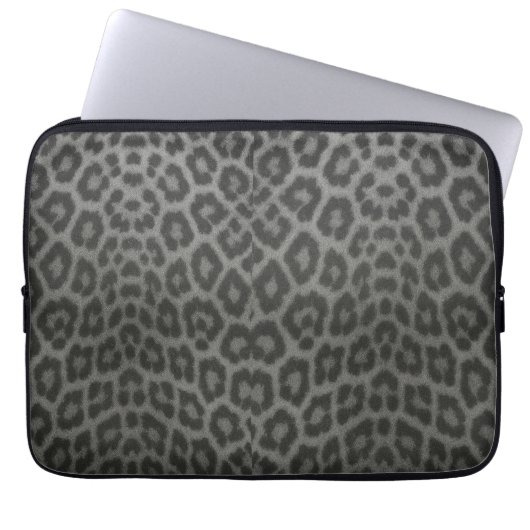 Capa para laptop Textura de Pele de Leopardo ラップトップスリーブ (正面)