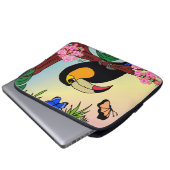 Capa para laptop Tucano e borboletas ラップトップスリーブ (正面下部)