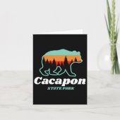 Capacon State Park West Virginia Bear Summer  カード (正面)