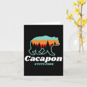 Capacon State Park West Virginia Bear Summer  カード (黄色い花)