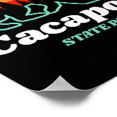 Capacon State Park West Virginia Bear Summer  ポスター (角)