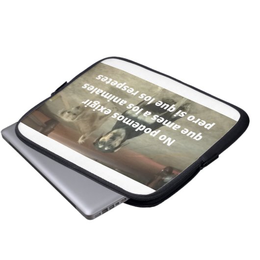 Capas paraノートパソコンはロス・アニメレスに対応 ラップトップスリーブ (正面下部)