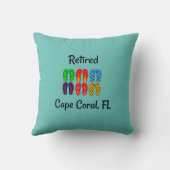 Cape 退職した Coral、FL クッション (裏面)