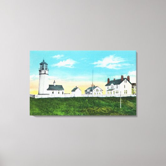 Cape Blanco LighthouseCoastの外部ビュー キャンバスプリント (正面)