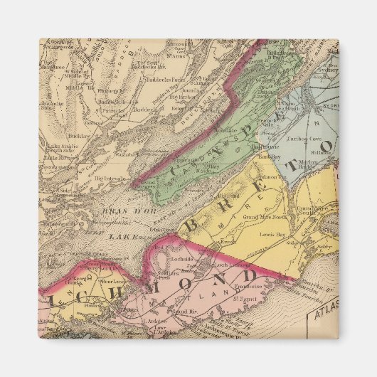 Cape Breton、リッチモンド郡、NS マグネット (正面)