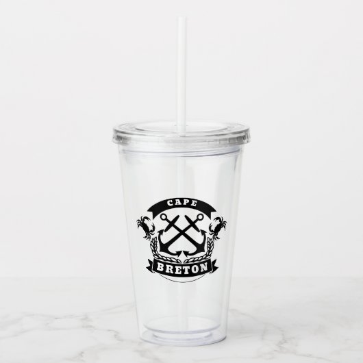 Cape Breton Crabby Tumbler アクリルタンブラー (正面)