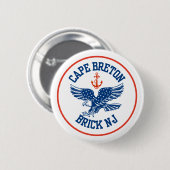 Cape Breton Eagle Pin 缶バッジ (正面&裏面)