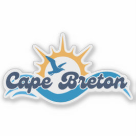 Cape Breton Gull & Wave Vinyl Sticker シール