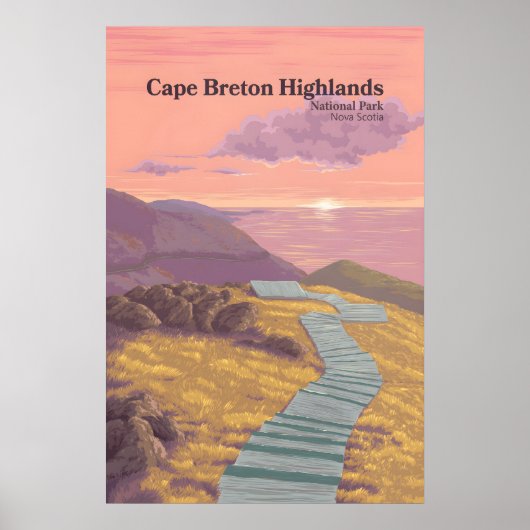 Cape Breton Highlands National Park Nova Scotia ポスター (正面)