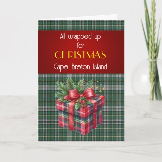 Cape Breton Provincial Tartan Holiday Card シーズンカード (正面)