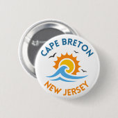 Cape Breton Sunny Button 缶バッジ (正面&裏面)